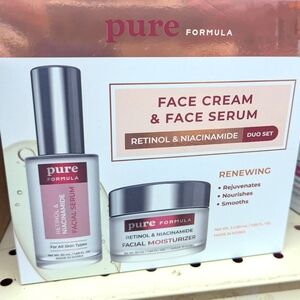Pure Formula face cream and face serum